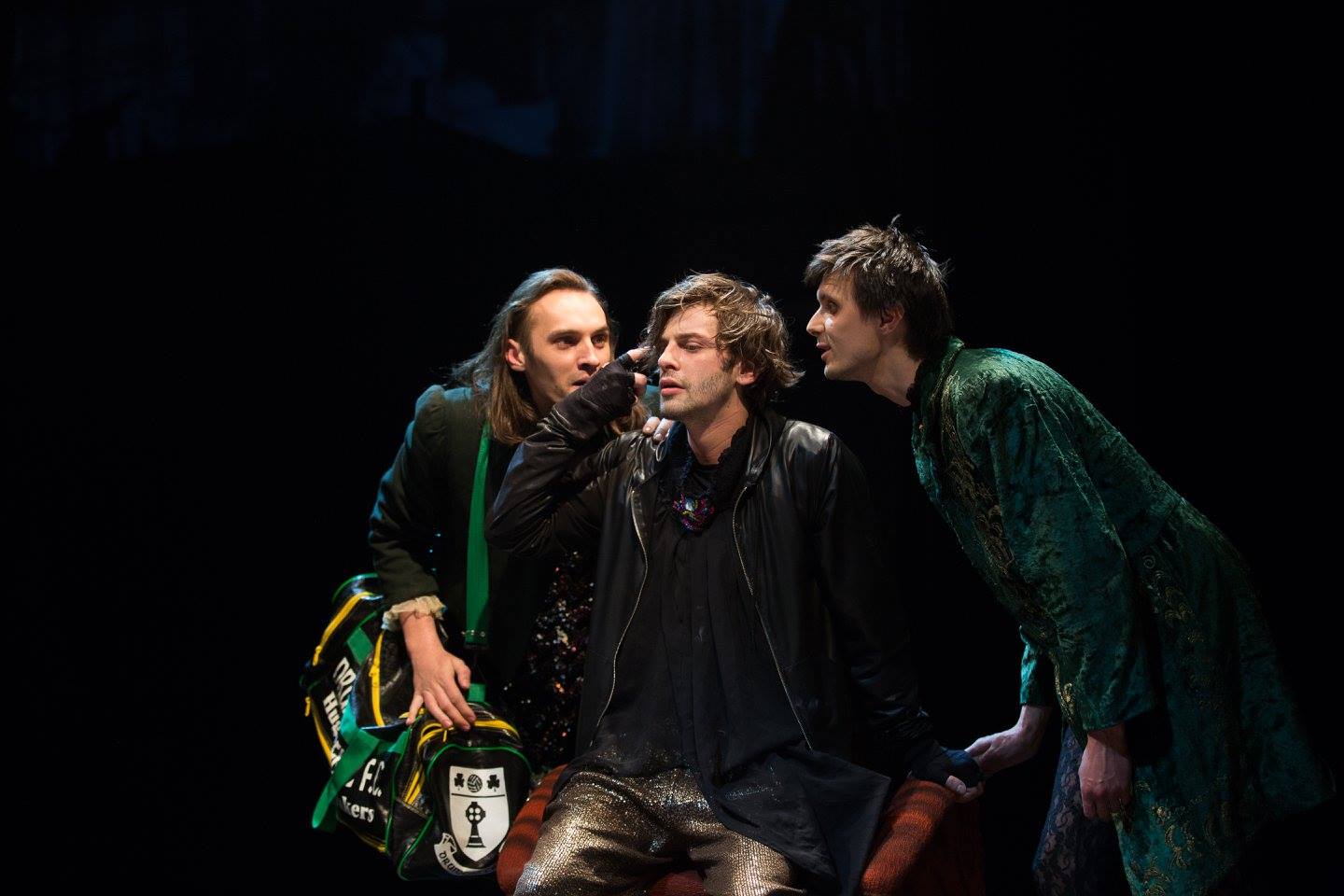 Gildenšterns – Miroslavs Blakunovs, Hamlets – Jurijs Djakonovs, Rozenkrancs – Dmitrijs Ivanovs // Foto – Džeina Saulīte