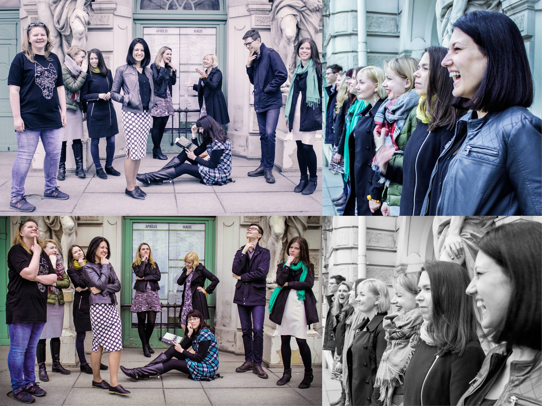 Foto no 2016. gada teātra zinātnes maģistrantūras studiju kursa // Foto no personīgā arhīva