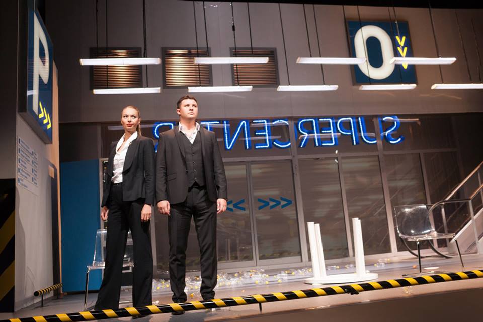 Skats no Rīgas Krievu teātra izrādes 