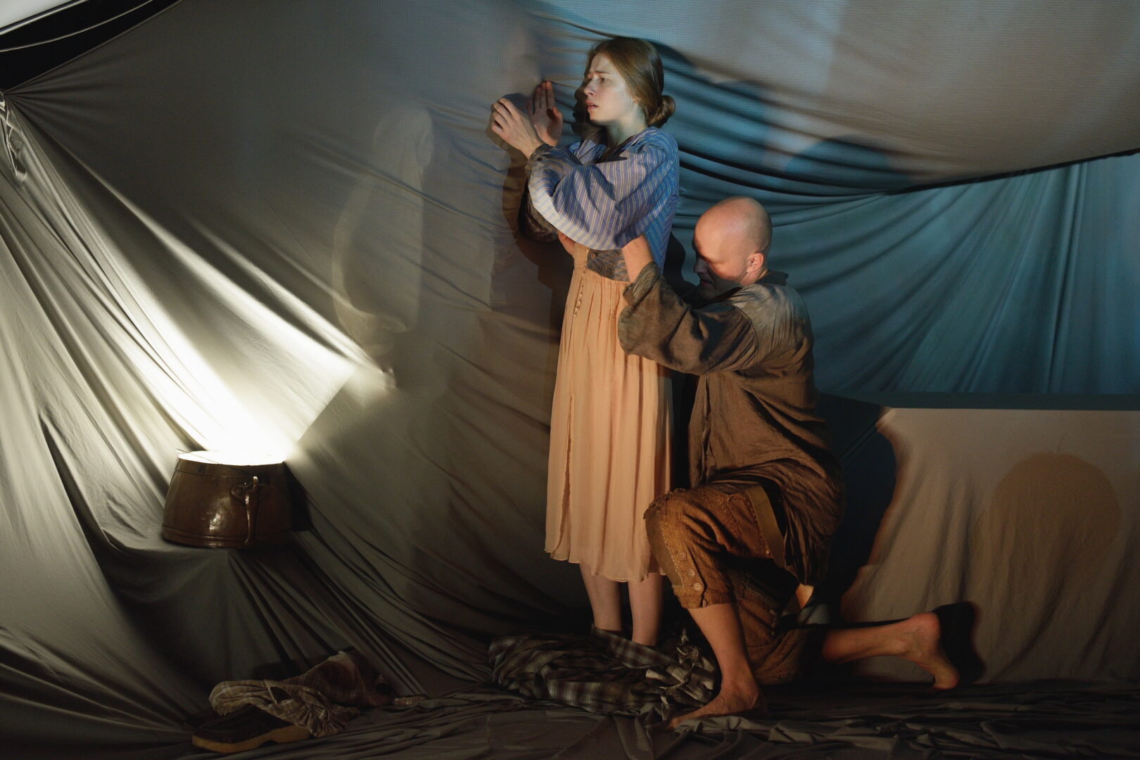 Jaunā sieva – Agnese Budovska, Ponijs Viljams – Gundars Grasbergs // Foto – Margarita Germane