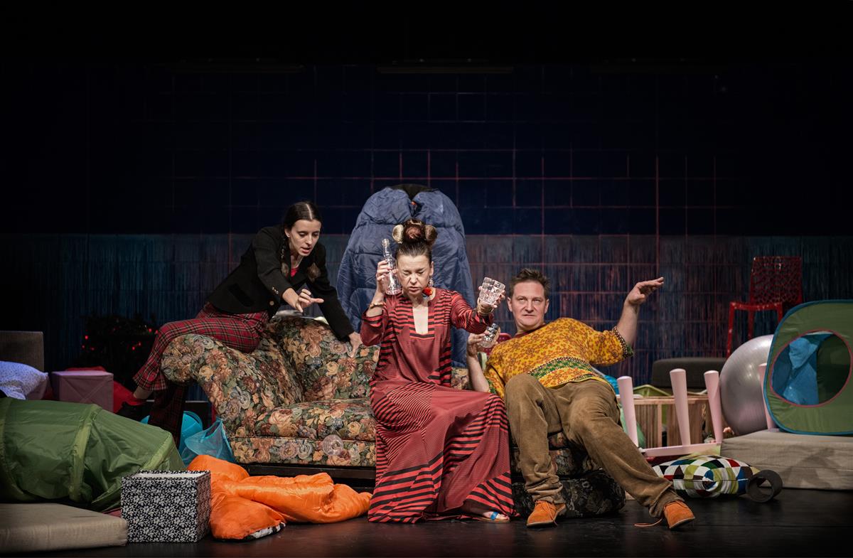 Skats no Jana Kļatas izrādes 