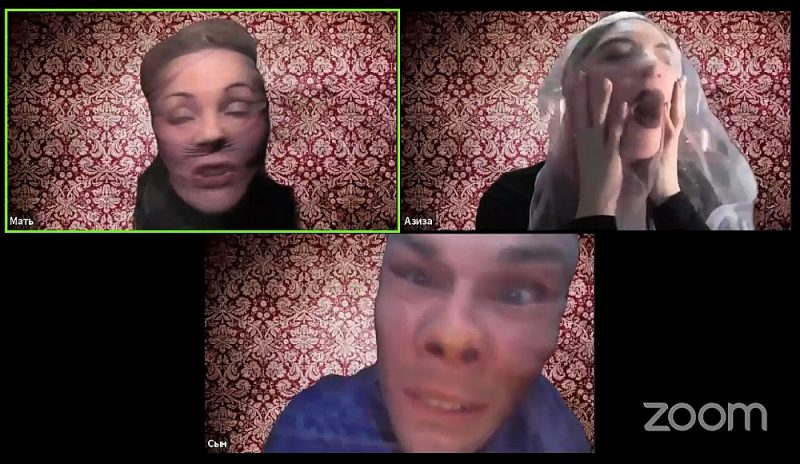 Skats no MČRKT tiešsaistes izrādes 