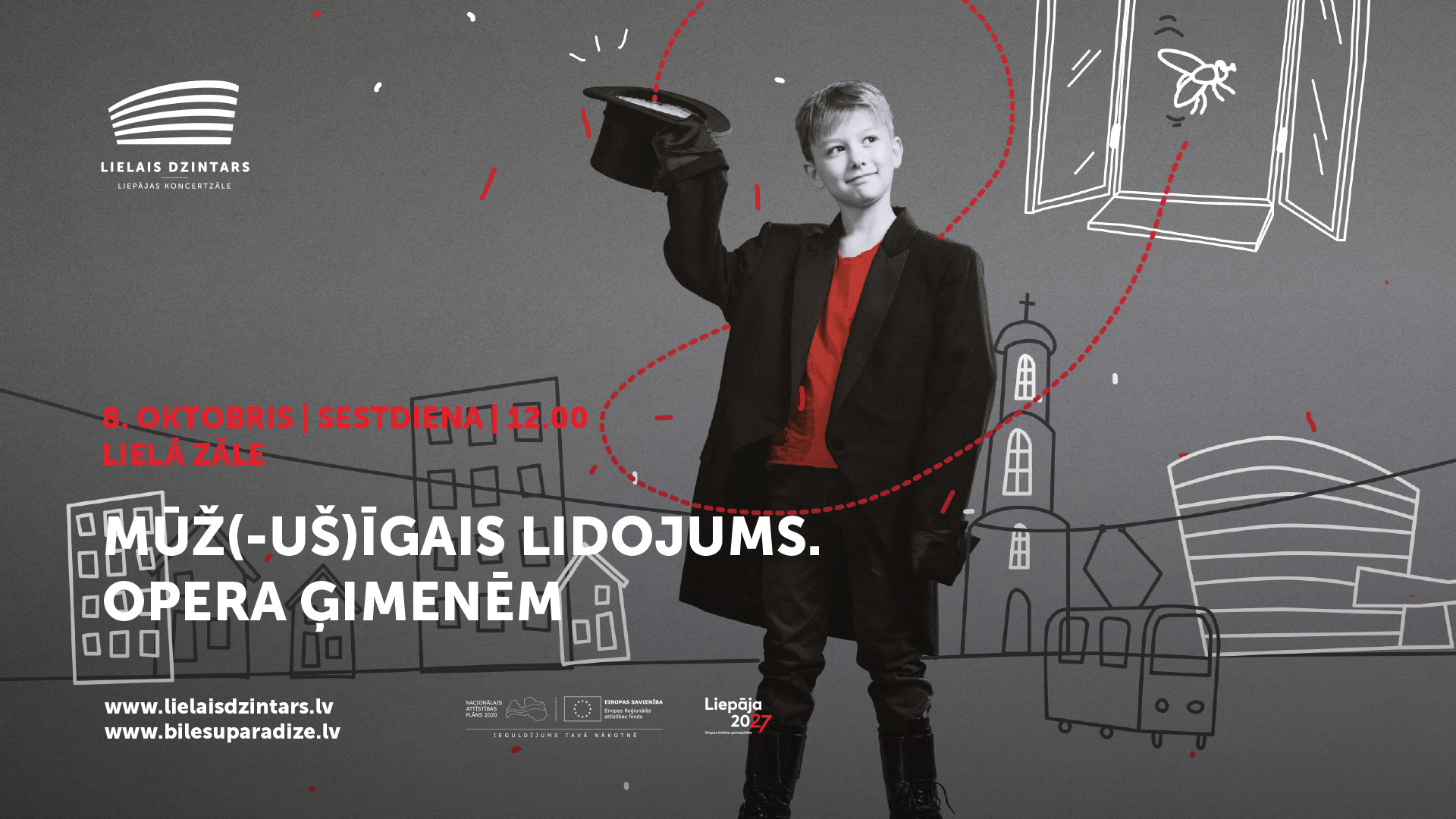 Operas “Mūž(-uš)īgais lidojums” afiša // Foto – Publicitātes foto