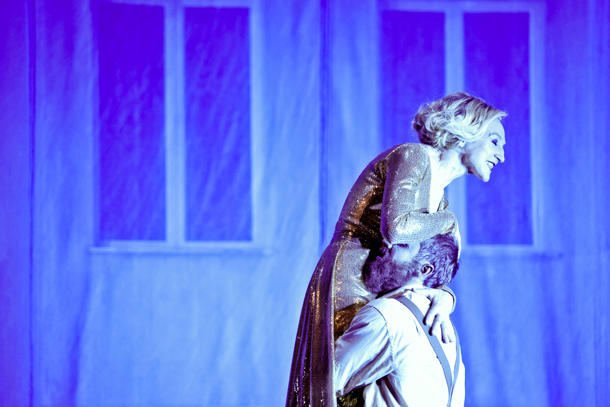 Spīdola – Guna Zariņa, Lāčplēsis – Uldis Anže // Foto – Kristaps Kalns