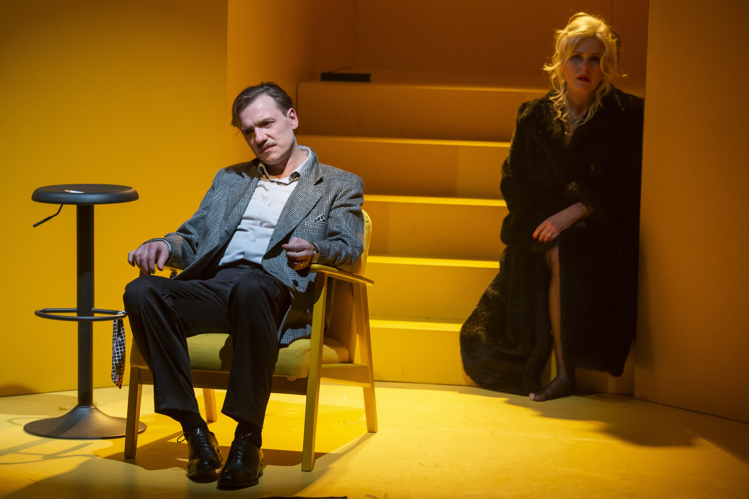 Džordžs – Mārtiņš Liepa, Marta – Elīna Vāne // Foto – Jānis Šatrovskis