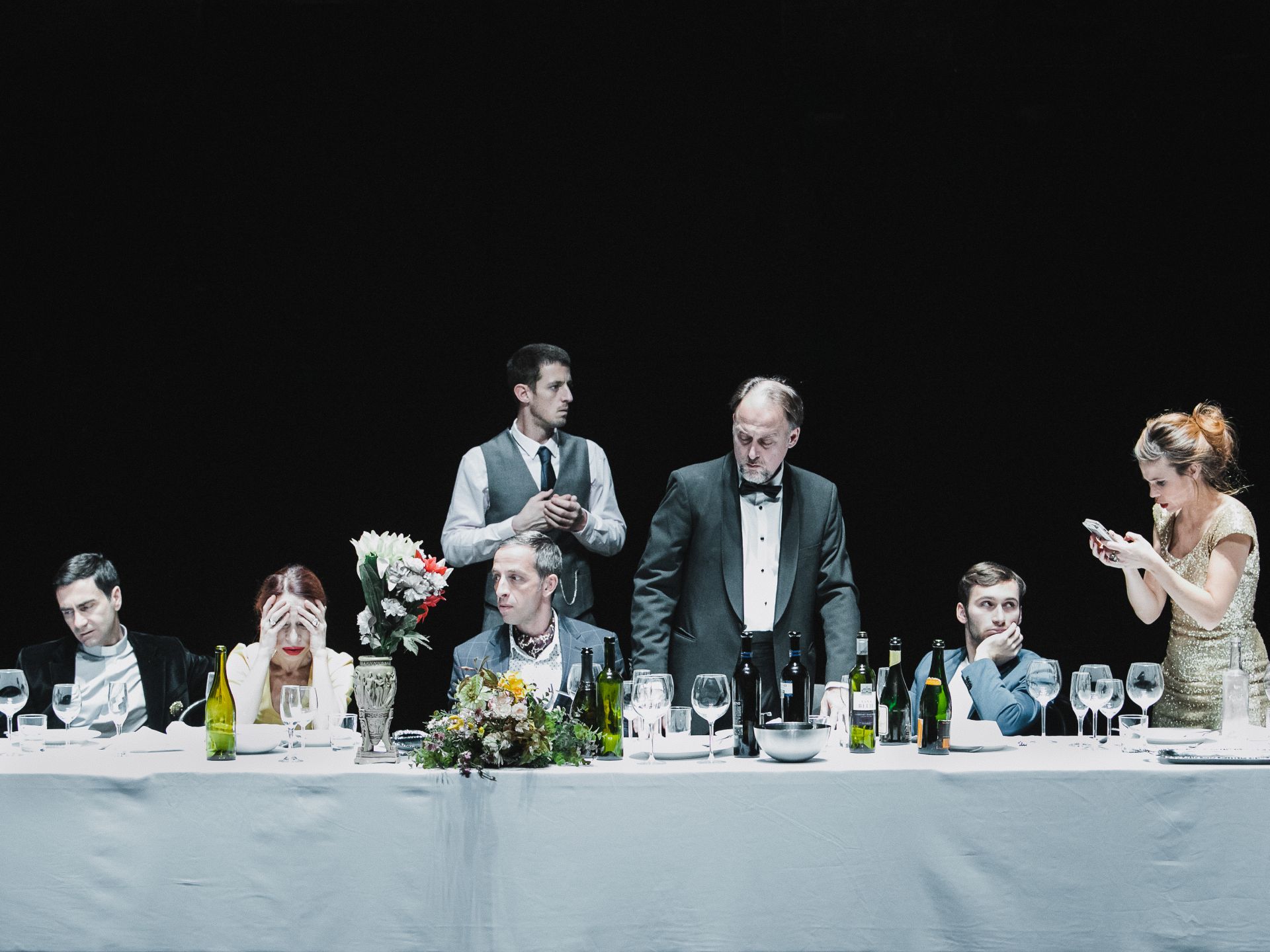 Skats no Zagrebas Jaunatnes teātra izrādes 