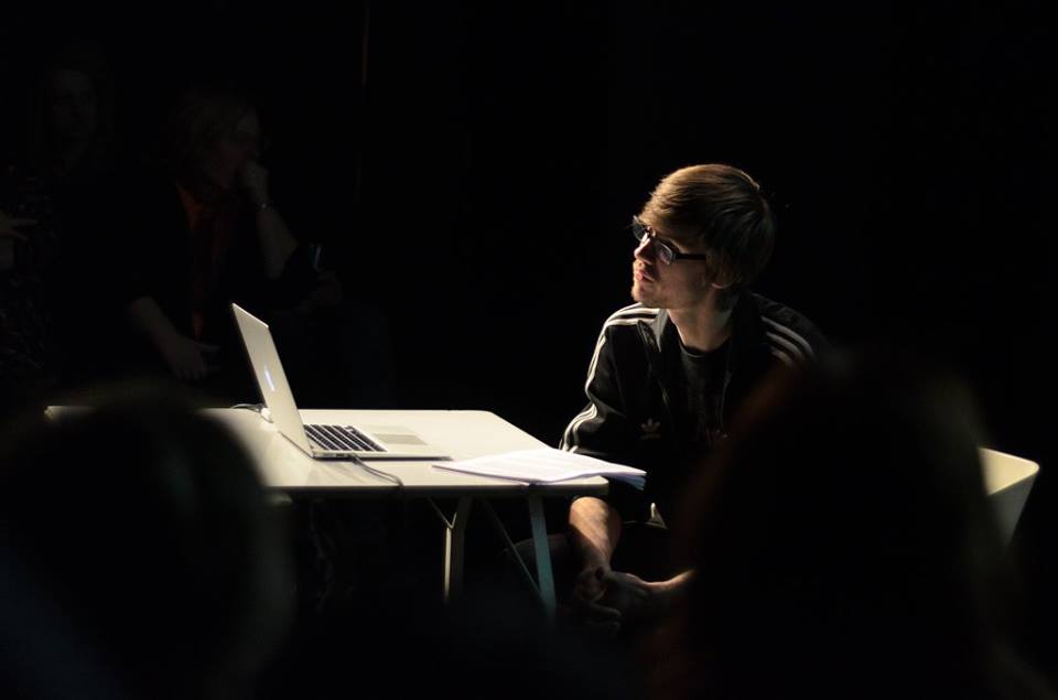 Jānis Balodis teātra tekstu lasījumos 