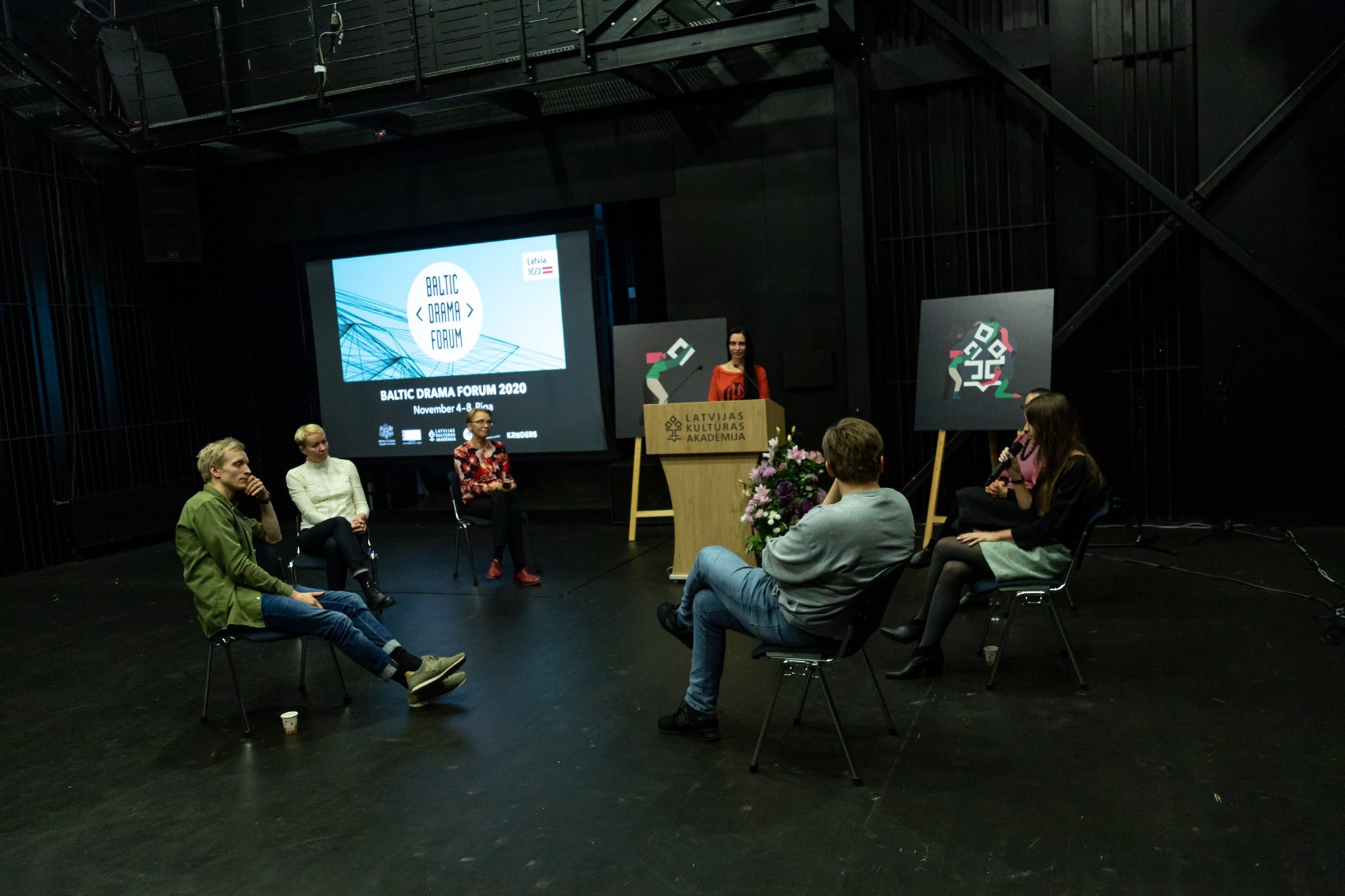 Skats no Baltijas Drāmas foruma laikā LKA Teātra mājā 