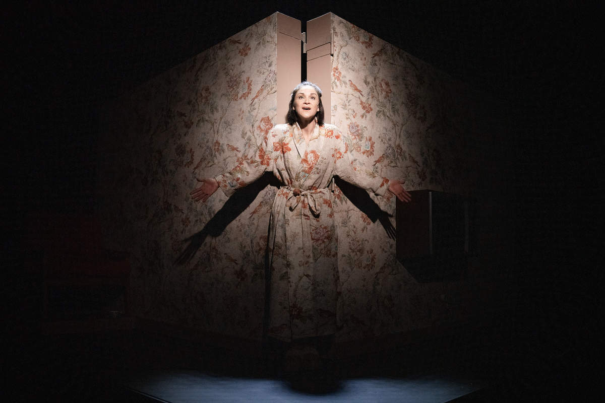 Ilze Ķuzule-Skrastiņa izrādē 