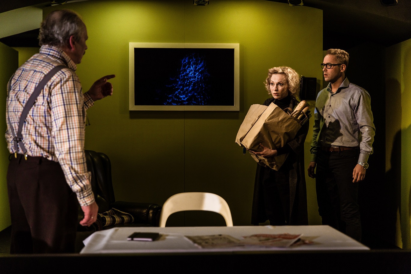 Andrē – Valdis Lūriņš, Sieviete – Līga Zeļģe, Vīrietis – Ainārs Ančevskis // Foto – Matīss Markovskis