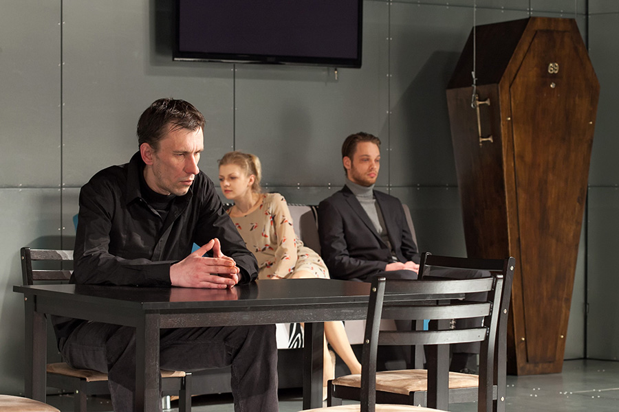 Ģirts Lukevics, Everita Pjata, Gatis Maliks izrādē 