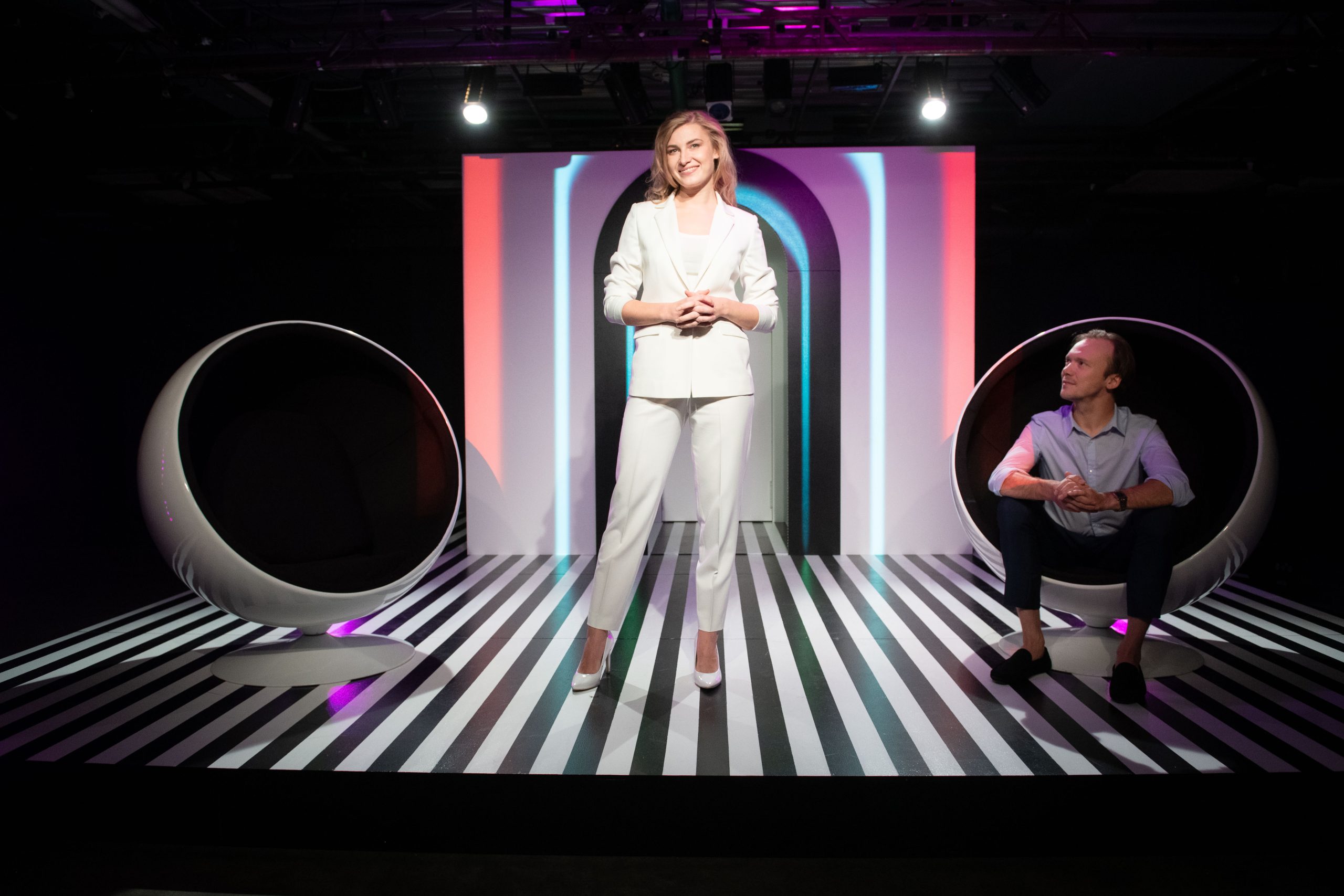 Ilva Centere un Arturs Krūzkops izrādē 