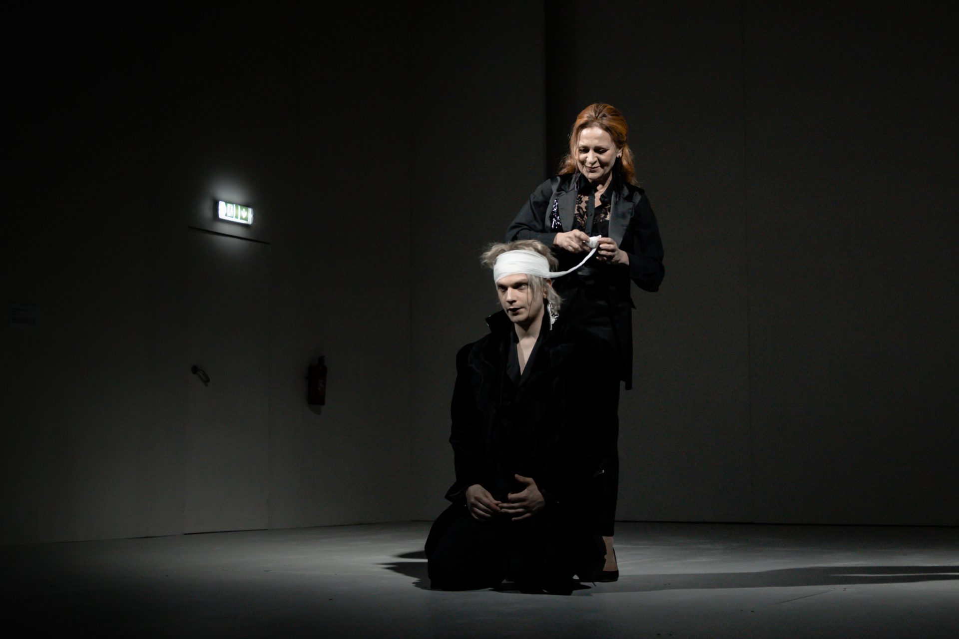 Kostja – Kārlis Ērglis, Arkadina – Inese Kučinska // Foto – Justīne Grinberga