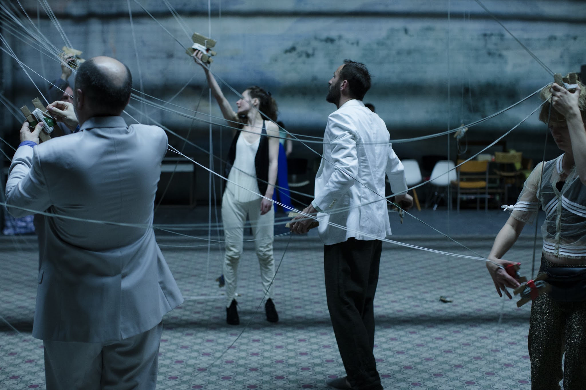 Skats no Beļģijas teātra trupas 