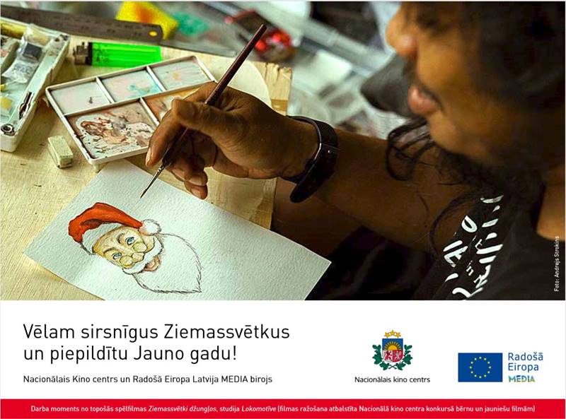 Nacionālā Kino centra apsveikums Ziemassvētkos