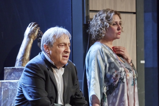 Hermanis – Genādijs Hazanovs, Kristīna – Gaļina Rosijska // Foto – Aigars Altenbergs