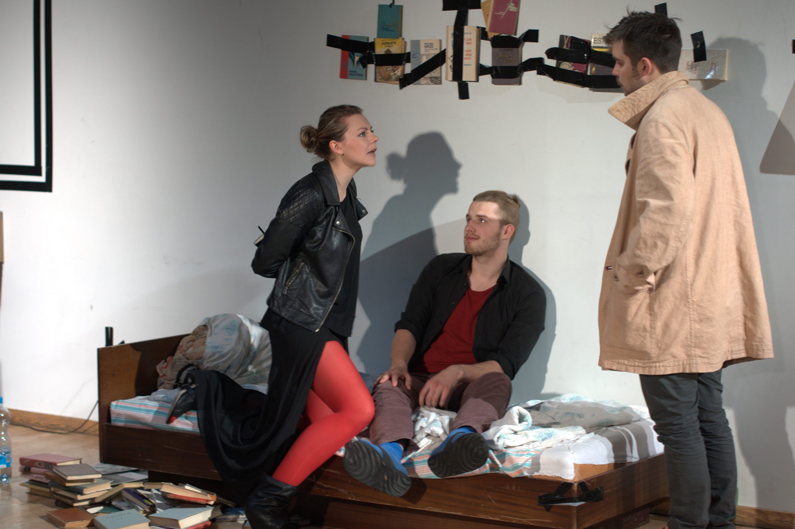 Dace Šteinerte, Reinis Boters, Klāvs Mellis izrādē 