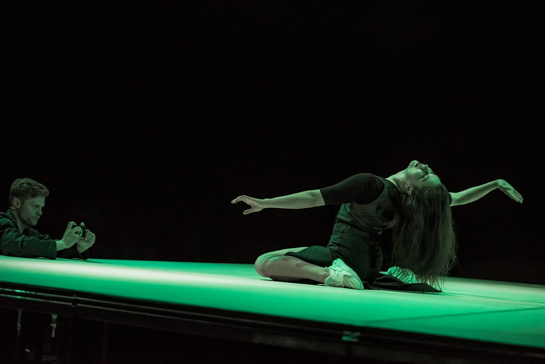 Skats no horeogrāfes Grētas Grinevičūtes dejas izrādes “Deja objektam un bērnam” // Publicitātes foto