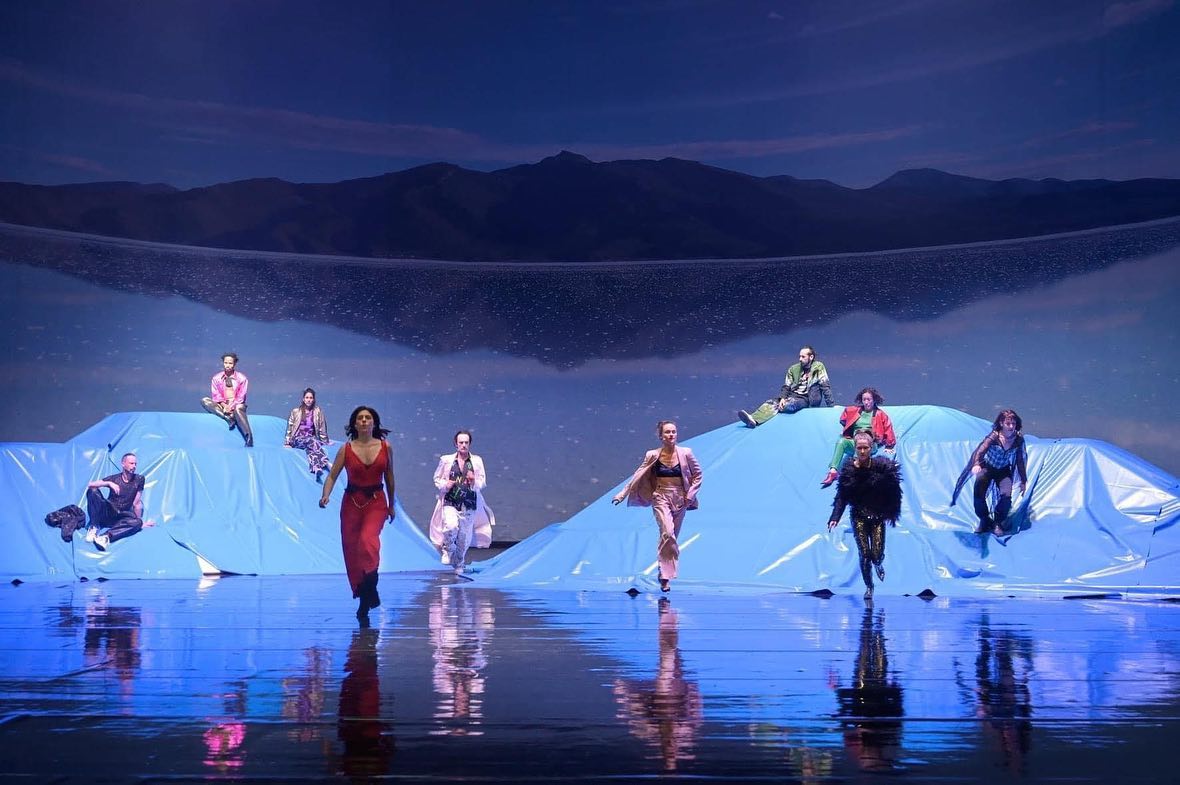 Skats no Volksbühne teātra izrādes 