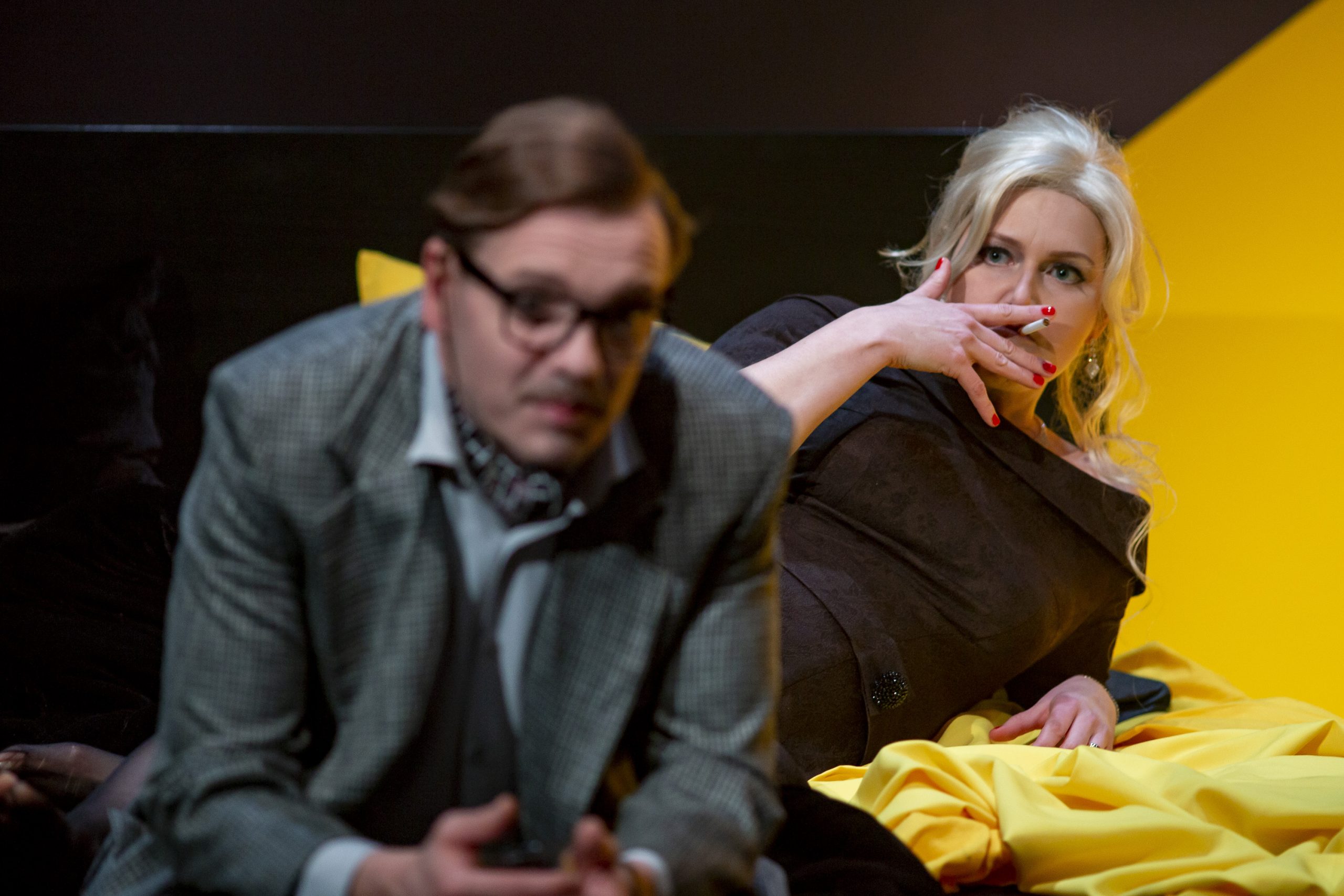 Džordžs – Mārtiņš Liepa, Marta – Elīna Vāne // Foto – Jānis Šatrovskis